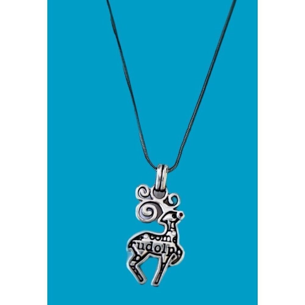 Brighton B JOLLY Reindeer Rudolph Deer Christmas Necklace